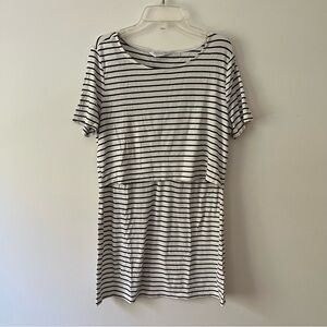 Seraphine Maternity Shirt Medium White Stripe